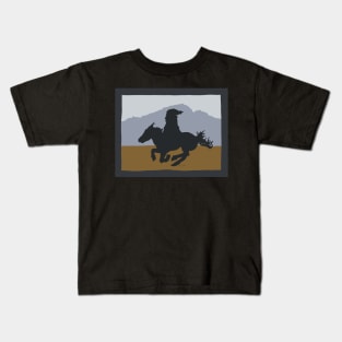 Mongolian on Horseback Kids T-Shirt